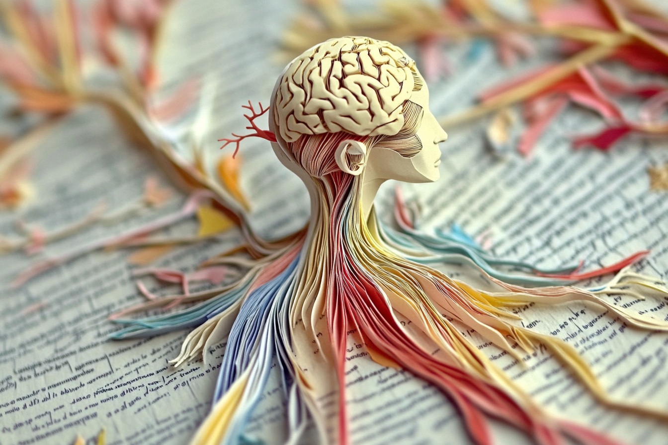 desenho mostrando sistema glinfático, de limpeza cerebral que ocorre durante o sono